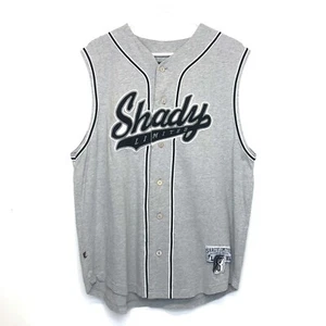 Vintage Slim Shady Limited Sleeveless Baseball Jersey XL Grey/Blue 90's Eminem - Picture 1 of 8