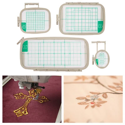 Set of 4 Embroidery Hoops for Brother PE700 PE770 PE700II PE780D  Machine - Image 1 of 4