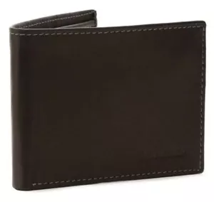 Steve Madden Herren Echtleder Geldbörse Passcase Schwarz Neu Mit Etikett - Bild 1 von 2