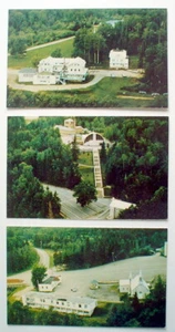 3 autos antiguos. POST. SANTUAIRE LAC BOUCHETTE, ROBERVAL ** LOTE DE 3 POSTALES - Imagen 1 de 3