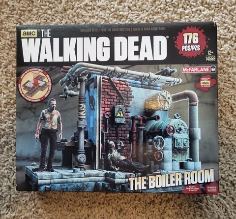 Walking Dead McFarlane Building Construction Set The Boiler Room New UNOPENED Cover