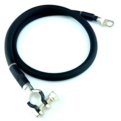 Battery Cable Negative 4 Gauge AWG Copper Custom - Car, Truck, RV, Boat, Solar