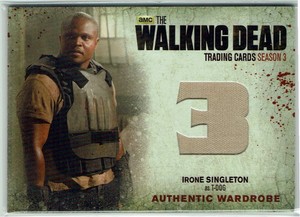 Walking Dead Season 3 Part 1 Wardrobe Costume Card M25 Irone Singleton as T-Dog 