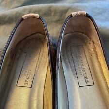 Women’s Italy Shoes Loafers Saks 5th Ave Folio Collection Leather brown 6.5