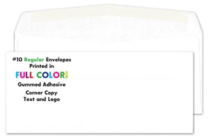 1.000 bedruckte Umschläge, vollfarbig individuell #10 weiß normal, 1-seitig - Bild 1 von 4