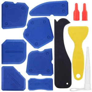 Caulking Tool, 12 Pieces Silicone Sealant Finishing Grout Tools Kit, Caulk Skirt - Picture 1 of 11