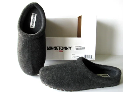 Minnetonka  Indoor-Outdoor SLIP-ON Comfort Clogs Womens size 10 Charcoal - Image 1 of 4