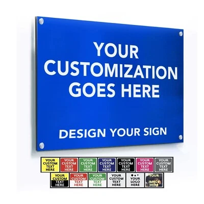 EAST COAST SIGNS Personalized Custom Metal Aluminum Sign for Outdoor, Indoor, Home Office, Yard