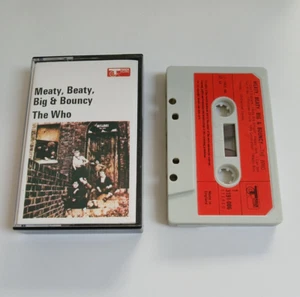 THE WHO MEATY BEATY BIG & BOUNCY CASSETTE TAPE 1971 PAPER LABEL TRACK UK - Picture 1 of 1