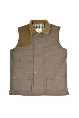 Armsdale Wax Olive Hunting Vest Gilet Made in Great Britain England Size XL - Image 1 of 4
