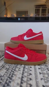 Nike SB Dunk Low University Red Gum UK 8.5 USA 9.5 EU 43 FJ1674 600 - Picture 1 of 10