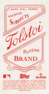 2022 Topps T206 Wave 1 TOLSTOI Cards PR ~/25 - Picture 1 of 2