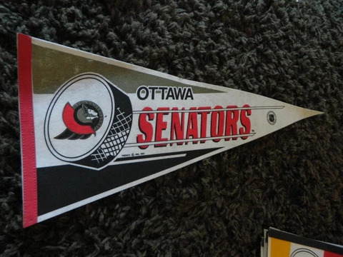 1991 Ottawa Senators pennant full size banner by trench NHL 1st Edition Cover
