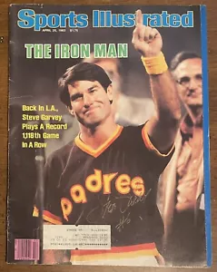 Steve Garvey SIGNED April 25, 1983 Sports Illustrated magazine- San Diego Padres - Picture 1 of 2