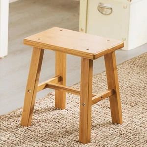 Tragbarer Holzhocker Kind Kleiner Stuhl Kinderhocker Fürs Badezimmer - Bild 1 von 12
