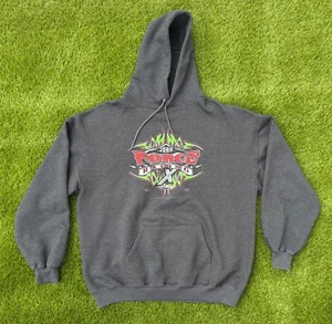 Vintage Y2K John Force Racing NASCAR Pullover Hoodie Sweatshirt XL - Picture 1 of 6