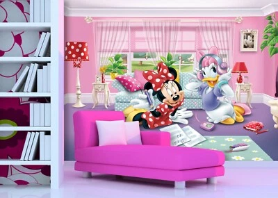 Minnie Mouse & Daisy wallpaper 360x270cm Disney wall mural + Free adhesive - Image 1 of 4