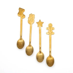 Target Bullseye's Playground Christmas Tea / Coffee Spoons Set Of 4 - Picture 1 of 5