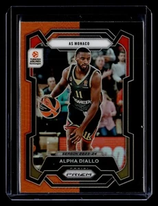 ALPHA DIALLO 2023-24 Panini Prizm Euroleague Basketball ORANGE & BLACK SP - Picture 1 of 2