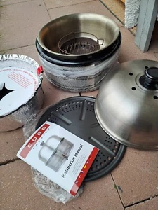 COBB Premier Holzkohlegrill Edelstahl inkl. Bratenplatte Rost Tasche Anleitung - Bild 1 von 7