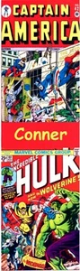 Personalisiertes Captain America Incredible Hulk laminiertes Lesezeichen Vintage Comics - Bild 1 von 1