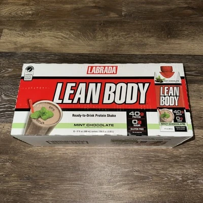 Batido de proteína de chocolate con menta corporal magra, 17 fl oz (paquete de 12) mejor para 17/02/25 Foto 1 de 4