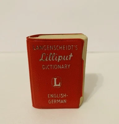 Langenscheidt's Lilliput Dictionary English-German Translating 1964 Barnes Noble - Image 1 of 4