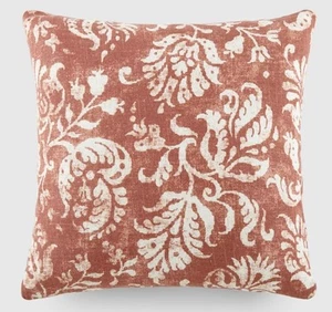 Becky Cameron 20" X 20" Throw Pillow Cover - Distressed Floral Rose NWT (C1) - Picture 1 of 5