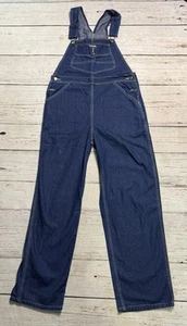 Walls Cowgirl Overalls Straight Leg Blue Denim Jeans Women’s Sz M - Picture 1 of 19