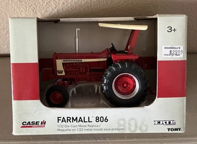 Tractor Case IH Farmall 806 con toldo de Ertl 14999 escala 1:32 difícil de encontrar Foto 1 de 4