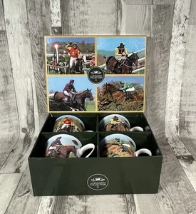 The Leonardo Collection Set X4 Pferderennen Tassen mit Display Geschenkbox - Bild 1 von 17