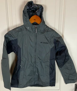 Columbia Regenjacke Jungen Jugend XS (6-7) grau Kapuze Full Zip Windbreaker - Bild 1 von 6