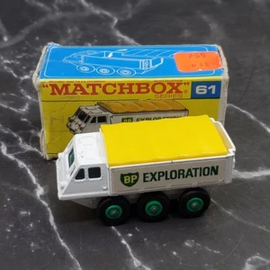 MATCHBOX ALVIS STALWART #61 BP EXPLORATION TRUCK UNPLAYED WITH IN BOX - Picture 1 of 17