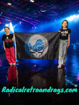 Bandera de fútbol americano Grateful Dead Detroit Lions tamaño 3x5 pies ● ENVÍO GRATUITO ● Foto 1 de 3