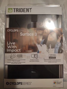 Trident Cyclops Series Case for Microsoft Surface 3 - Retail Packaging - Black - Picture 1 of 2