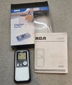 RCA Digital Voice Recorder RP5022 64MB Tested Works box instructions 26 hours - Picture 1 of 1