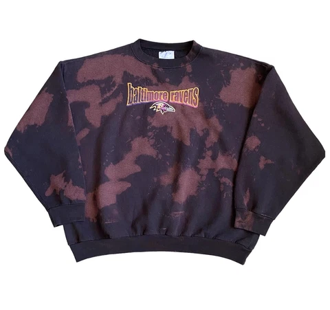 Logo Athletic NFL Baltimore Ravens Crewneck Custom Sweater Sz XL Cover