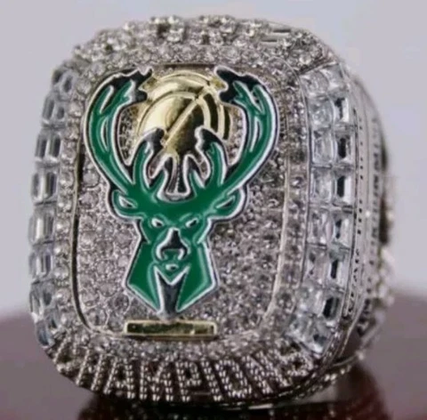 NEW 2021 Milwaukee Bucks NBA Championship Ring Gift Size 10 rare limited edition Cover