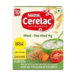 Nestle CERELAC Fortified Baby Cereal with Milk, Wheat-Rice Mixed Veg – From 10 - Picture 1 of 1