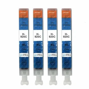4 Cyan Tintenpatronen ersetzen HP 920C (HP 920XL) non-OEM / Compatible - Bild 1 von 1
