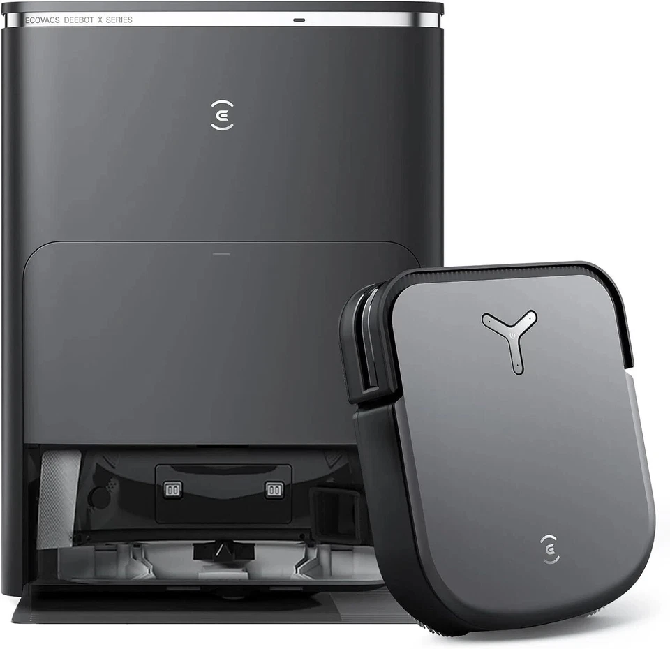 Ecovacs Robotics DEEBOT X2 OMNI Robot Vacuum and Mop with Self Cleaning Auto Empty Station - Black (OZMOX2M)