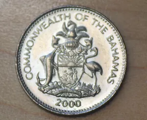 2000 Bahamas 5 Cents Pineapple MInt Error - Picture 1 of 3