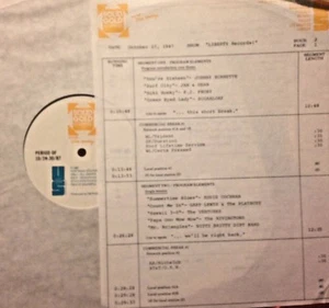 RADIO SHOW: 10/27/87 LIBERTY RECORDS: DAVID SEVILLE, CANNED HEAT, EDDIE COCHRAN - Picture 1 of 2