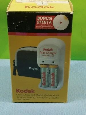 KODAK Mini Charger Kit - Mini Charger, 2 AA Batteries, Pouch, Mini Tripod  - Image 1 of 3