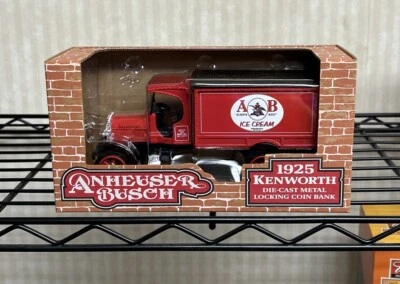 1997 ERTL 1925 Kenworth Anheuser Busch Ice Cream Delivery Truck Die Cast Bank  - Image 1 of 3