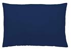 Pillowcase Naturals Funda De Almohada Lisa Blue Navy Blue (45 X 90 Cm) NEW