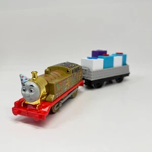 Thomas & Friends Trackmaster Celebration Golden Thomas Train Happy Birthday - Picture 1 of 13