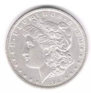 1894 O Morgan Dollar AU In Grade Excellent Strike White Coin - Bild 1 von 2