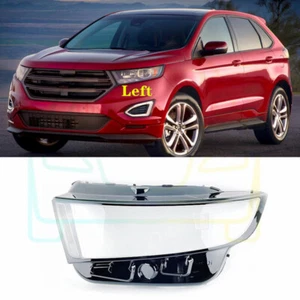 Left Side Headlight Cover Clear Pc+Sealant Glue For Ford Edge 2015-2019 - Picture 1 of 9