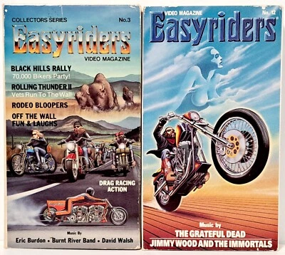 Easyriders Video Magazine Vols 3 & 12 ~ VHS Tested Motorcycle Biker - Image 1 of 4